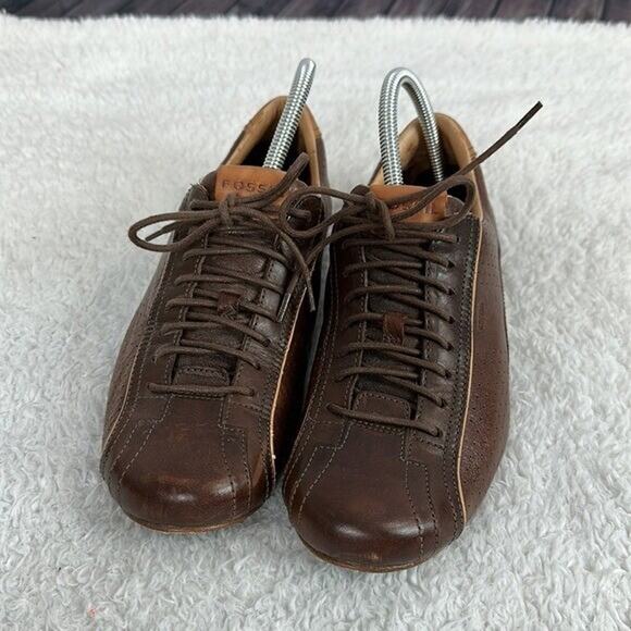Fossil Oxford Shoe Mens 7 Brown Leather Ferdinand Lace Up Leather Casual - Picture 2 of 9